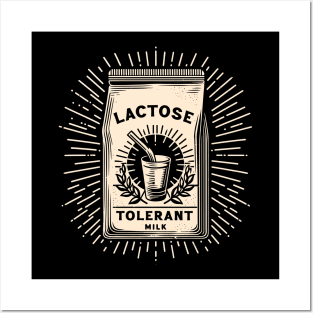 Lactose Tolerant Milk // Original Vintage Design Posters and Art